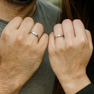 Aliança em Aço Inoxidável