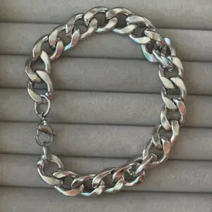 Pulseira de Aço Inoxidável Elo Groumet